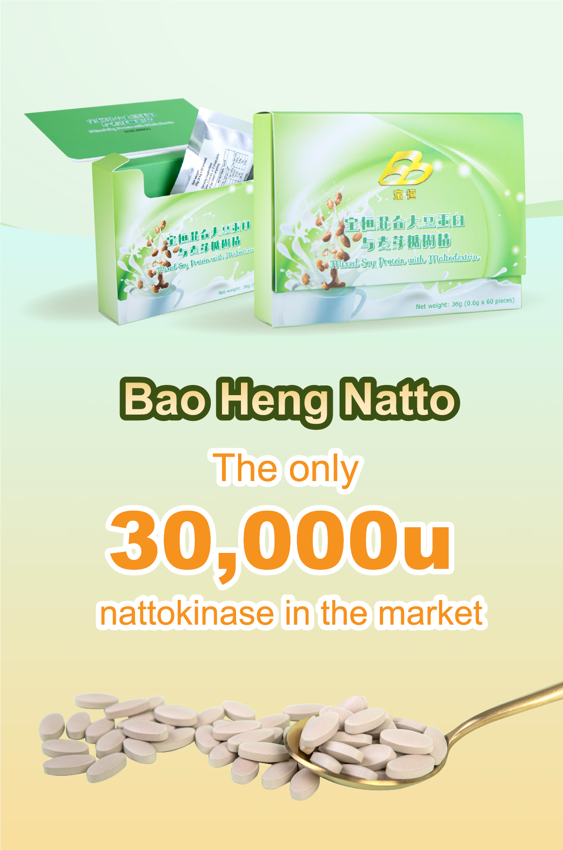 Bao Heng Natto dissolve blood clots